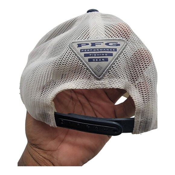Columbia Hat Men Adjustable Multicolor Fish Patch  Logo Mesh Trucker - Picture 8 of 8